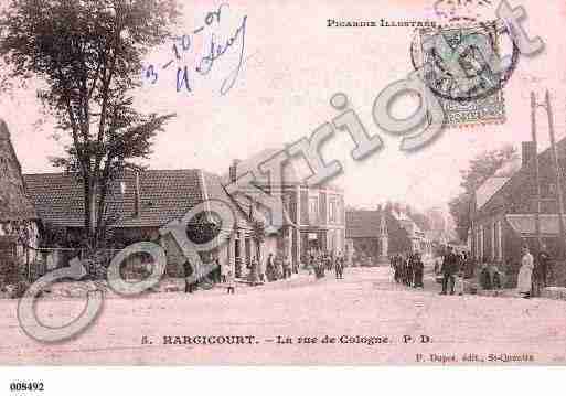 Ville de HARGICOURT, carte postale ancienne