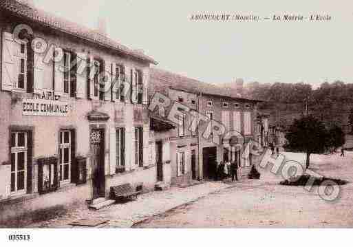 Ville de ABONCOURT, carte postale ancienne