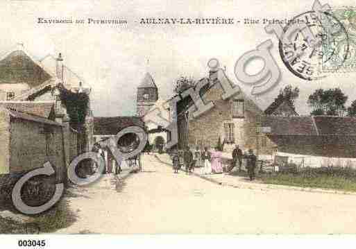 Ville de AULNAYLARIVIERE, carte postale ancienne