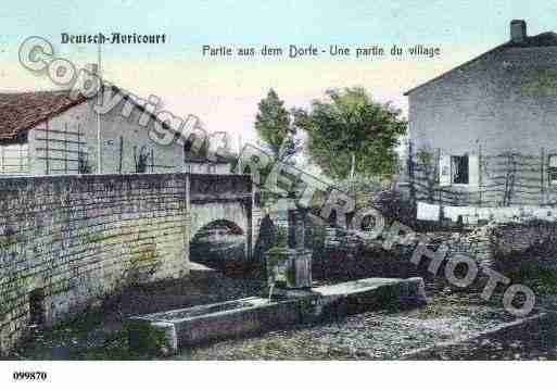 Ville de AVRICOURT, carte postale ancienne