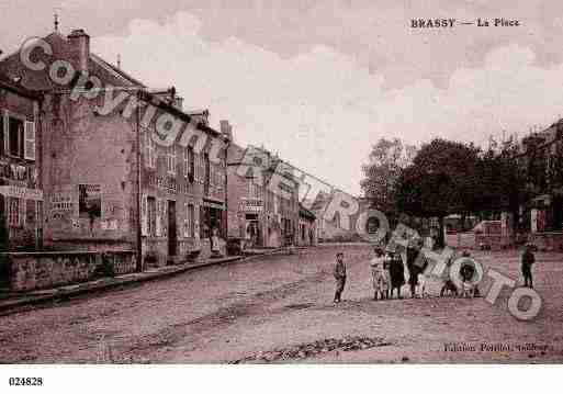 Ville de BRASSY, carte postale ancienne