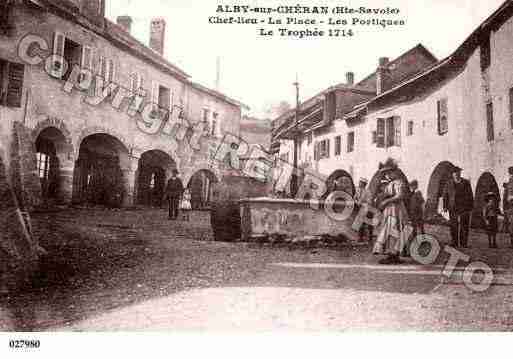 Ville de ALBYSURCHERAN, carte postale ancienne