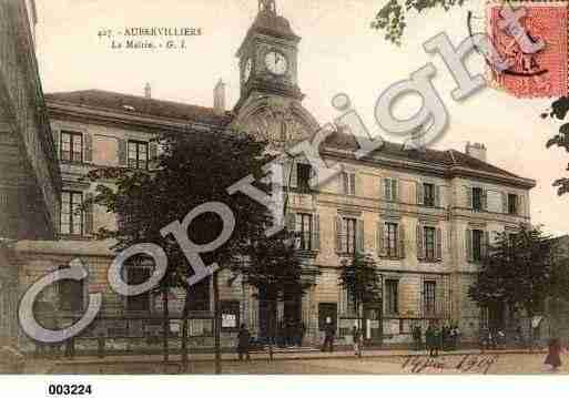 Ville de AUBERVILLIERS, carte postale ancienne