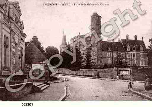 Ville de BEAUMONTLARONCE, carte postale ancienne