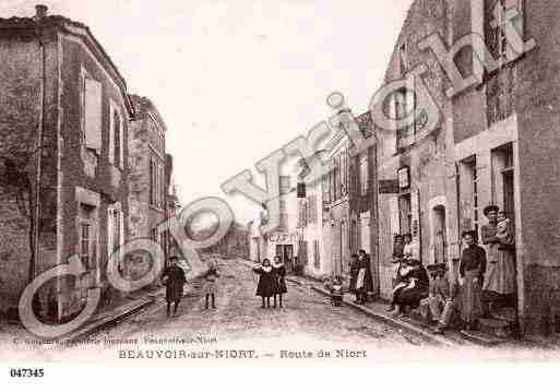 Ville de BEAUVOIRSURNIORT, carte postale ancienne