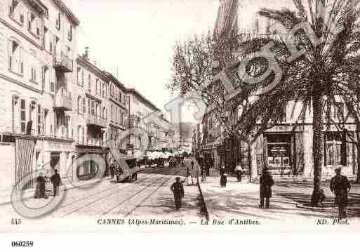 Ville de CANNES, carte postale ancienne