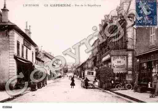 Ville de CAPDENACGARE, carte postale ancienne