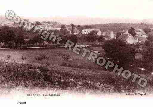 Ville de CENDREY, carte postale ancienne