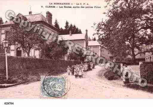 Ville de CLERES, carte postale ancienne