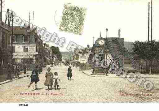 Ville de COMPIEGNE, carte postale ancienne