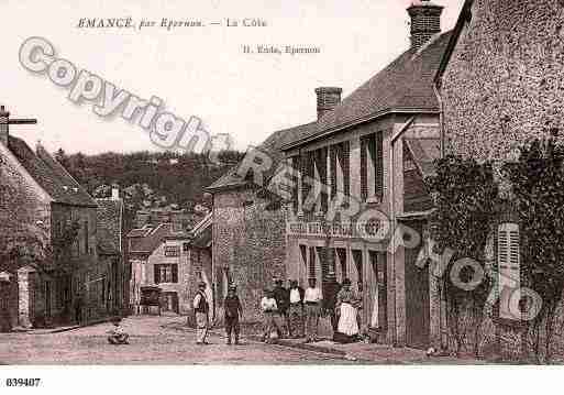 Ville de EMANCE, carte postale ancienne