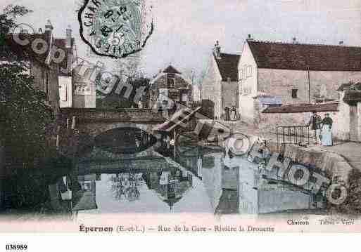 Ville de EPERNON, carte postale ancienne