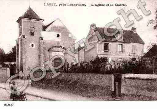 Ville de LASSY, carte postale ancienne