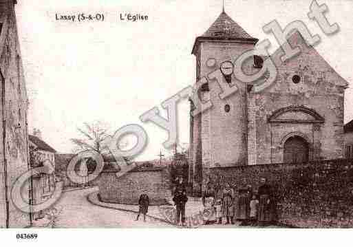 Ville de LASSY, carte postale ancienne