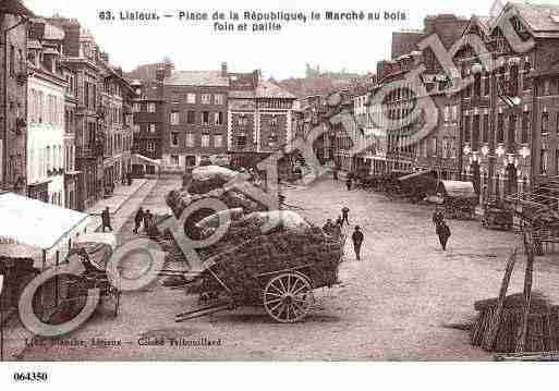 Ville de LISIEUX, carte postale ancienne