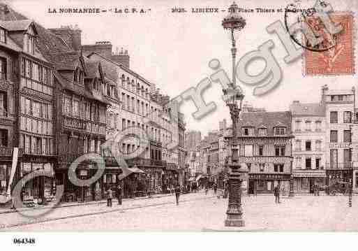 Ville de LISIEUX, carte postale ancienne