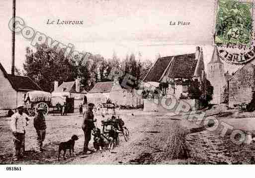 Ville de LOUROUX(LE), carte postale ancienne