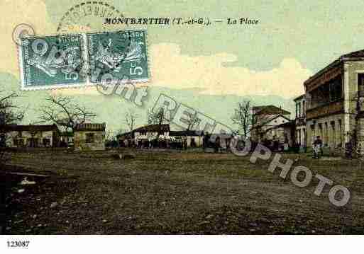 Ville de MONTBARTIER, carte postale ancienne