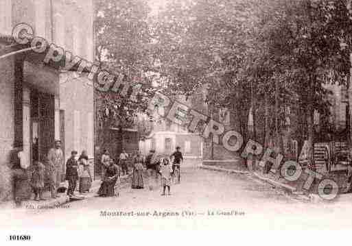 Ville de MONTFORTSURARGENS, carte postale ancienne