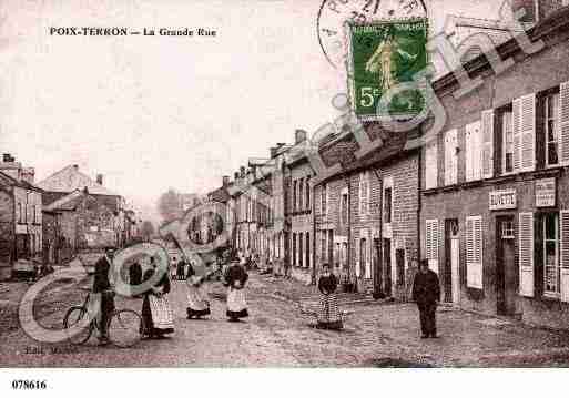 Ville de POIXTERRON, carte postale ancienne