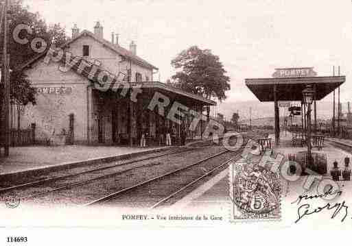 Ville de POMPEY, carte postale ancienne