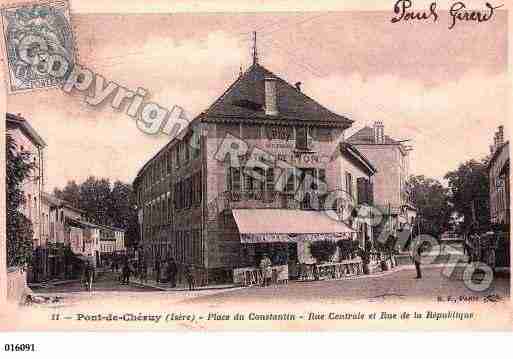 Ville de PONTDECHERUY, carte postale ancienne