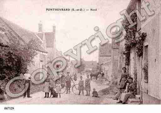 Ville de PONTHEVRARD, carte postale ancienne