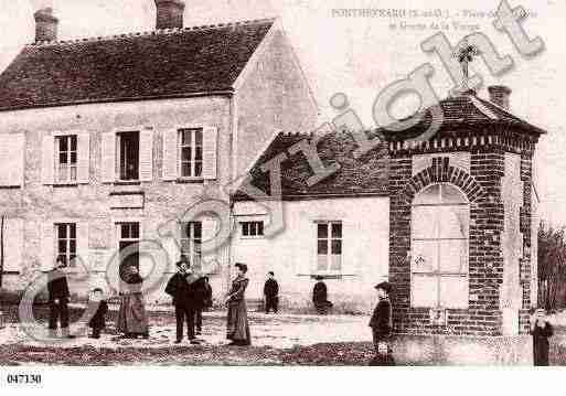 Ville de PONTHEVRARD, carte postale ancienne