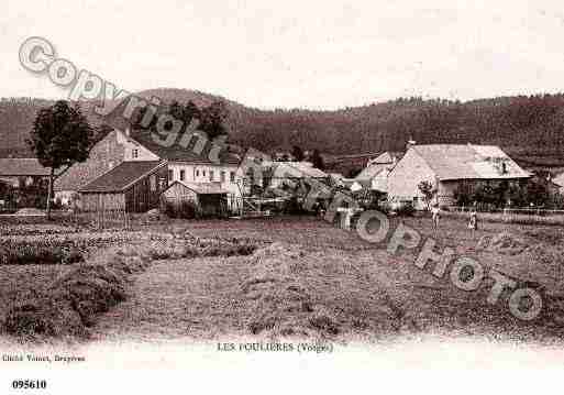 Ville de POULIERES(LES), carte postale ancienne