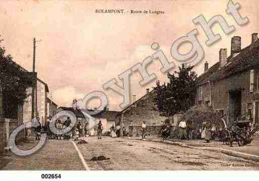 Ville de ROLAMPONT, carte postale ancienne