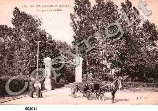 Ville de SAINTAMANDLESEAUX, carte postale ancienne