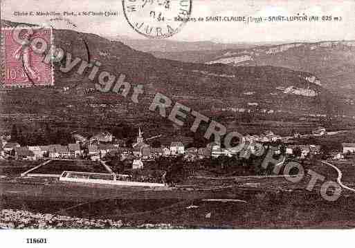 Ville de SAINTLUPICIN, carte postale ancienne