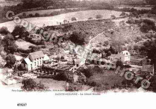 Ville de SAINTESUZANNE, carte postale ancienne