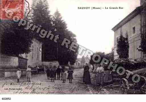 Ville de SAUVOY, carte postale ancienne