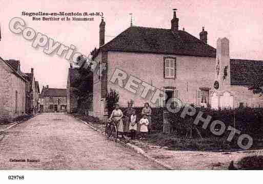 Ville de SOGNOLLESENMONTOIS, carte postale ancienne