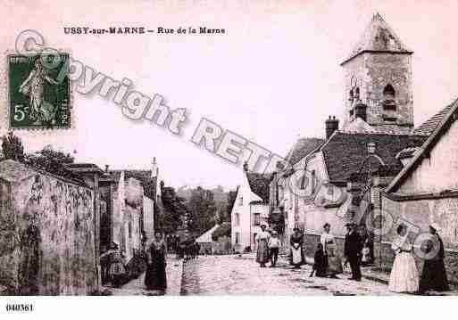 Ville de USSYSURMARNE, carte postale ancienne