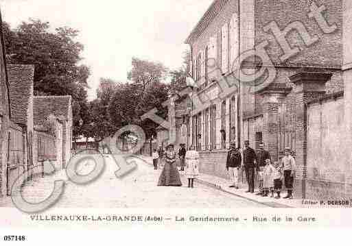 Ville de VILLENAUXELAGRANDE, carte postale ancienne