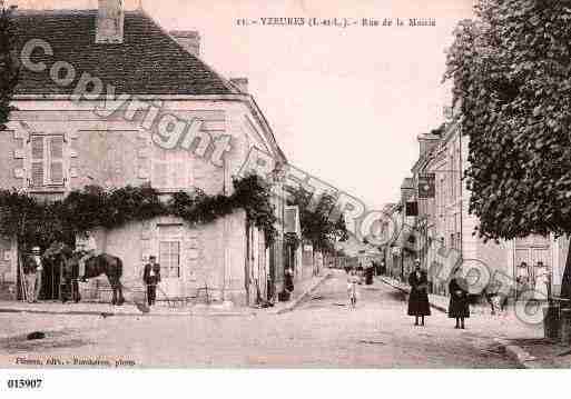 Ville de YZEURESSURCREUSE, carte postale ancienne