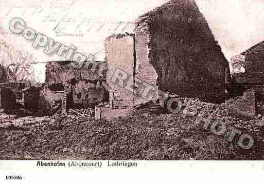 Ville de ABONCOURTSURSEILLE, carte postale ancienne