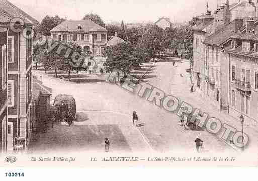 Ville de ALBERTVILLE, carte postale ancienne