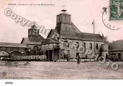 Ville de BARLIN, carte postale ancienne