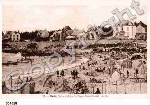 Ville de BATZSURMER, carte postale ancienne