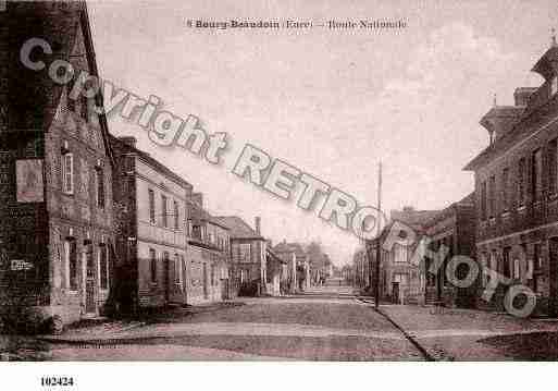 Ville de BOURGBEAUDOUIN, carte postale ancienne