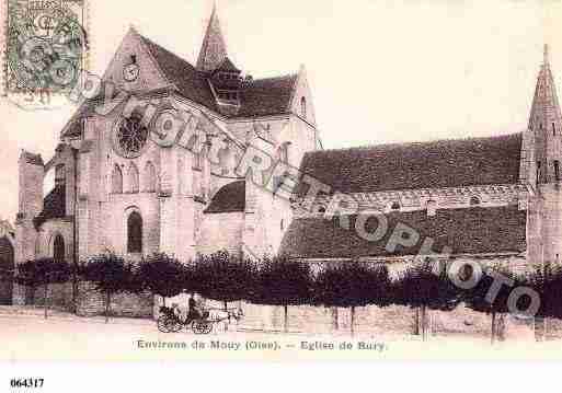 Ville de BURY, carte postale ancienne