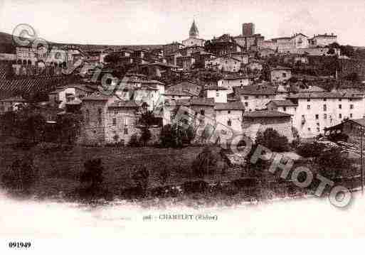 Ville de CHAMELET, carte postale ancienne