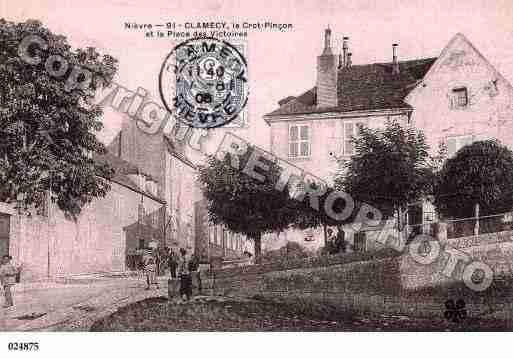 Ville de CLAMECY, carte postale ancienne