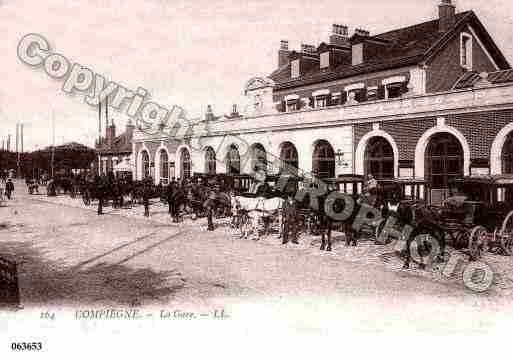 Ville de COMPIEGNE, carte postale ancienne