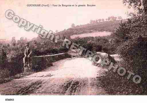 Ville de COUSOLRE, carte postale ancienne