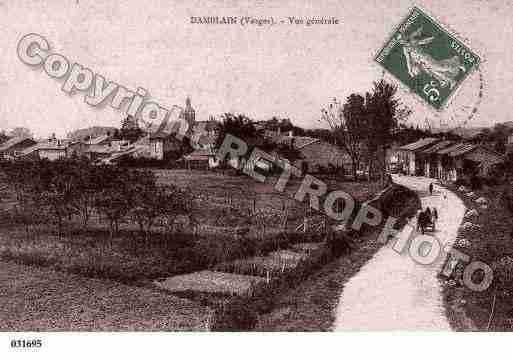 Ville de DAMBLAIN, carte postale ancienne