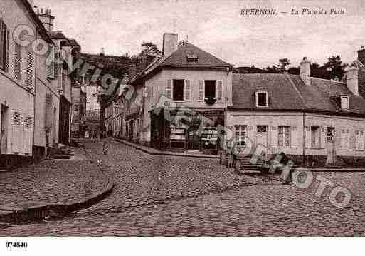 Ville de EPERNON, carte postale ancienne